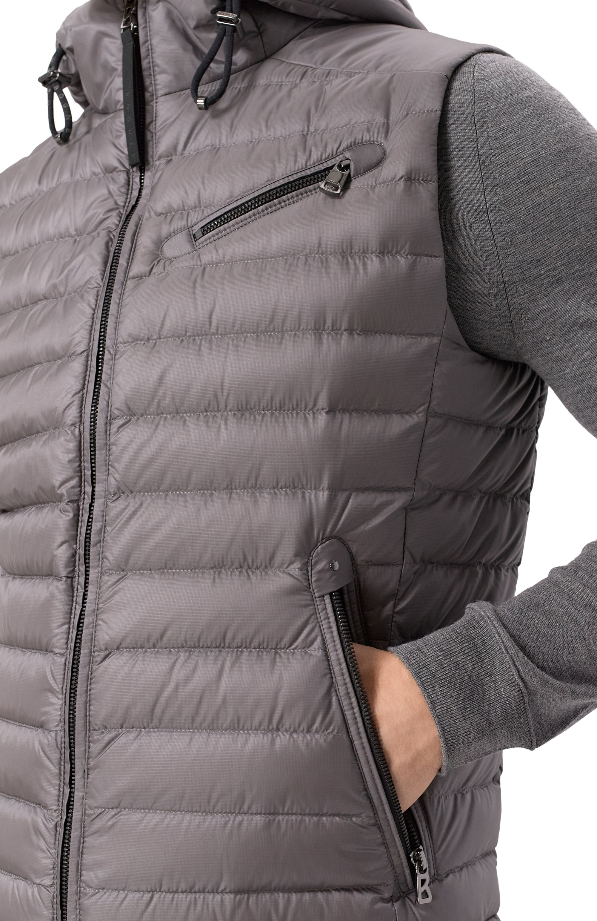 Пуховый жилет BOGNER серого цвета по цене 66100 руб., арт. 38039398, фото 5 Пуховый жилет BOGNER, арт. 38039398, фото 5