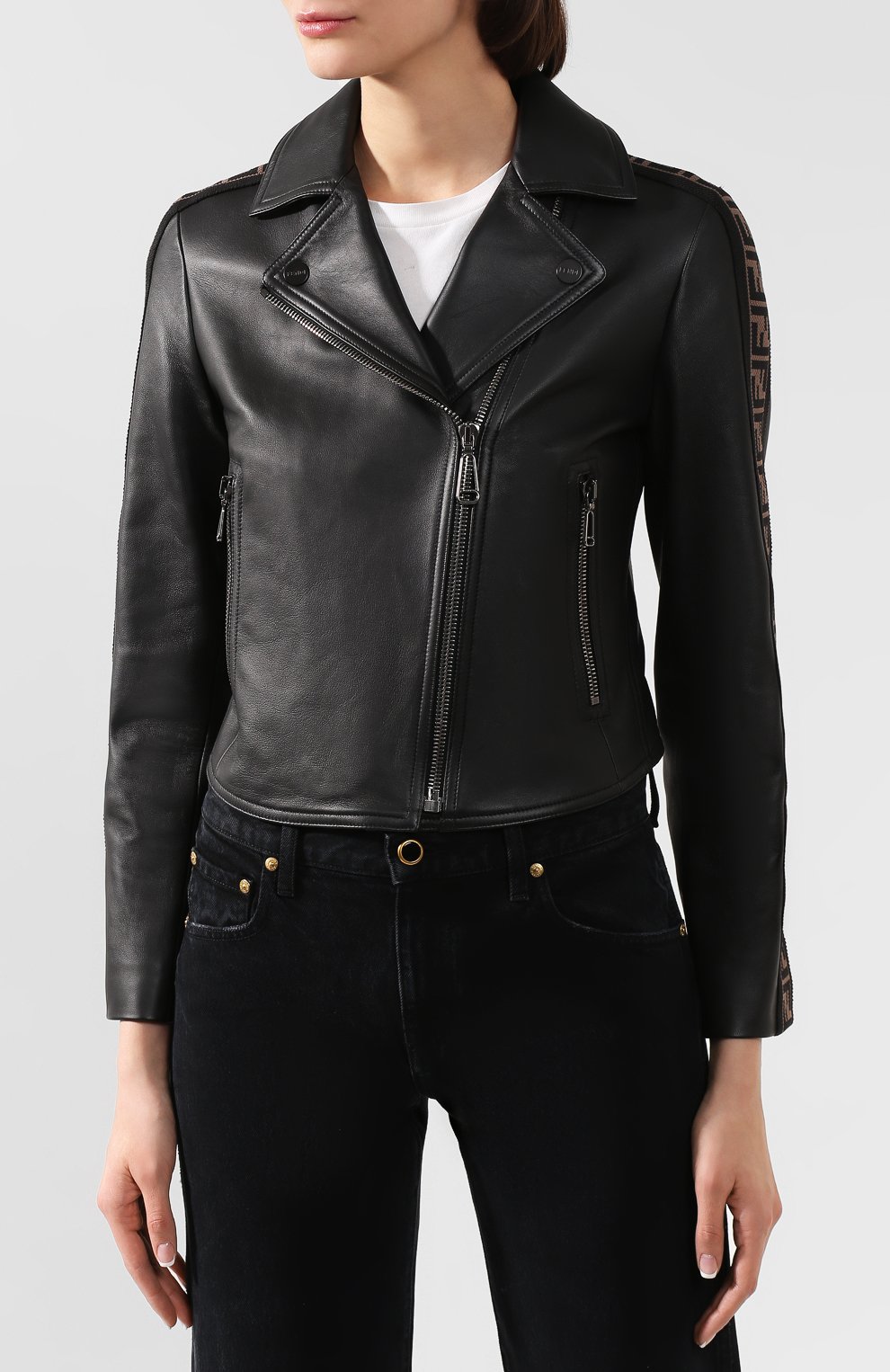 Кожаная куртка FENDI, арт. FPJ706 NBA, фото 3