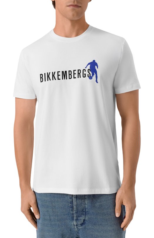 Хлопковая футболка Dirk Bikkembergs BMT1237 Белый  BMT1237 Фото 3