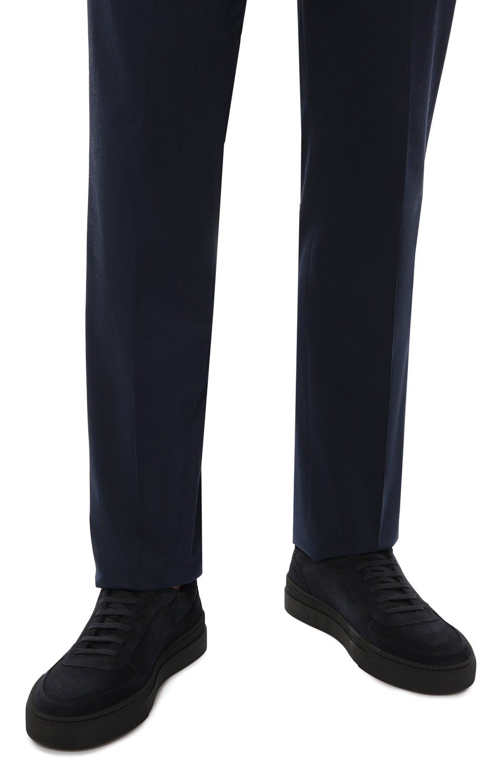 Замшевые кеды ergo BLU BARRETT темно-синего цвета по цене 43950 руб., арт. ERG0-12653.16, фото 3 Замшевые кеды ergo BLU BARRETT, арт. ERG0-12653.16, фото 3