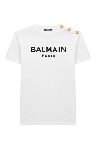 Хлопковая футболка BALMAIN, арт. BU8A11