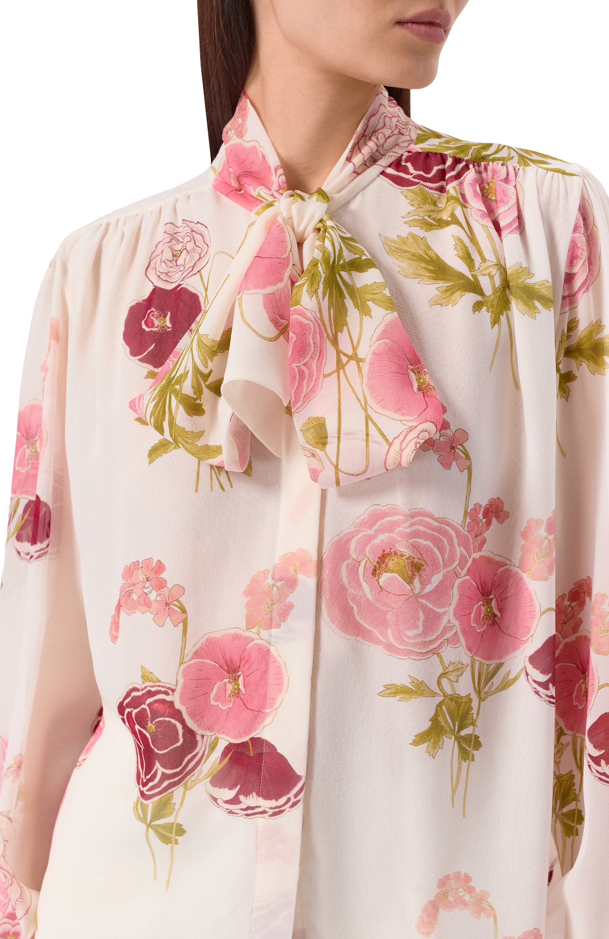 Шелковая блузка GIAMBATTISTA VALLI, арт. 26SSRVCA1014/30PRI, фото 5