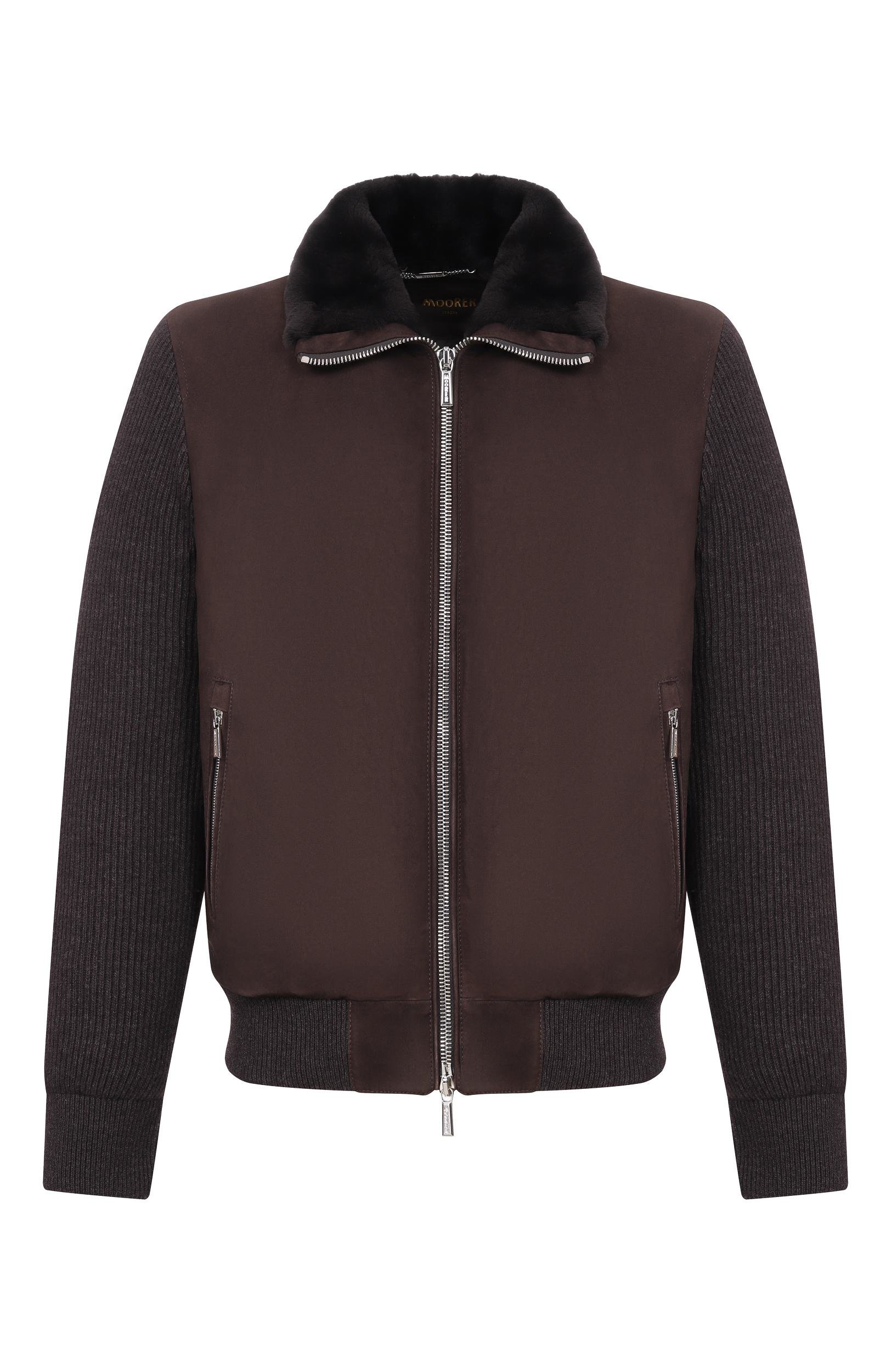 Бомбер campiglio-cab с отделкой из овчины MOORER, арт. CAMPIGLI0/CAB, фото 1
