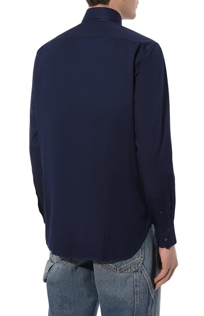 Рубашка из хлопка и кашемира ZILLI, арт. CLAC04ZS01BGTZS00600, фото 4