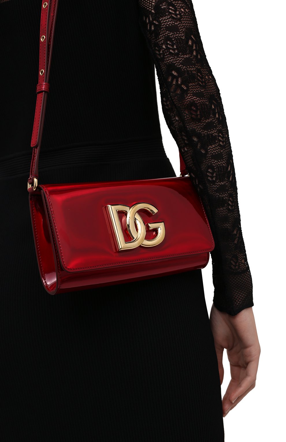 Клатч 3.5 DOLCE & GABBANA красного цвета по цене 133000 руб., арт. BB7082/AQ495, фото 2 Клатч 3.5 DOLCE & GABBANA, арт. BB7082/AQ495, фото 2