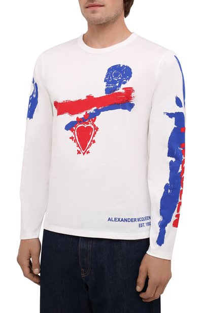 Хлопковый лонгслив ALEXANDER MCQUEEN, арт. 666621/QRZ97, фото 3