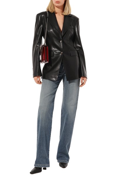 Джинсы SAINT LAURENT голубого цвета по цене 86900 руб., арт. 709357/Y11MA4126, фото 2 Джинсы SAINT LAURENT, арт. 709357/Y11MA4126, фото 2