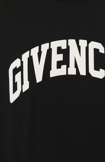 Хлопковая футболка GIVENCHY черного цвета по цене 49950 руб., арт. BM716R3YAA, фото 5 Хлопковая футболка GIVENCHY, арт. BM716R3YAA, фото 5