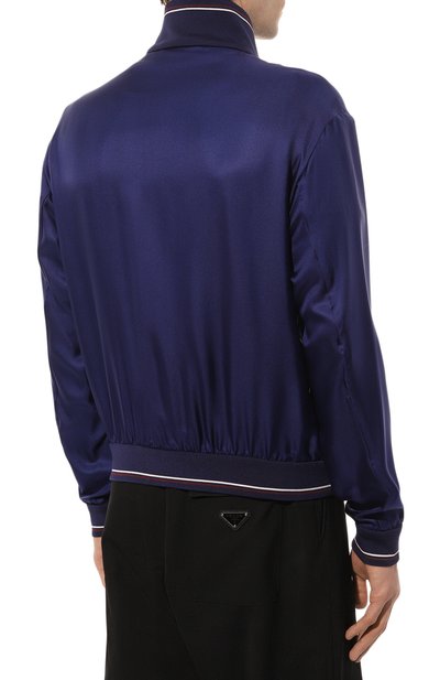 Шелковый бомбер PRADA, арт. SGB927-1QWC-F0216-212, фото 4