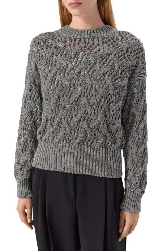 Свитер из вискозы Max Mara Studio PILADE Серый  PILADE Фото 3