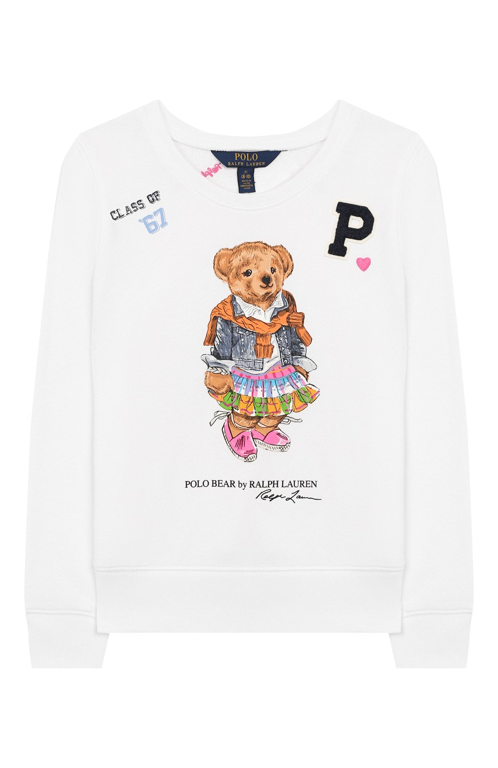 Хлопковый свитшот POLO RALPH LAUREN белого цвета по цене 11200 руб., арт. 313790424, фото 1 Хлопковый свитшот POLO RALPH LAUREN, арт. 313790424, фото 1