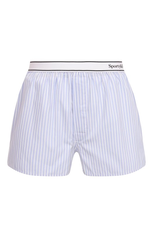 Хлопковые шорты Sporty and Rich SH015612300ST08 Голубой SH015612300ST08