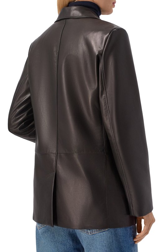 Кожаный жакет MVST M25.1PW.L009/NAPPA CREAM Чёрный  M25.1PW.L009/NAPPA CREAM Фото 4