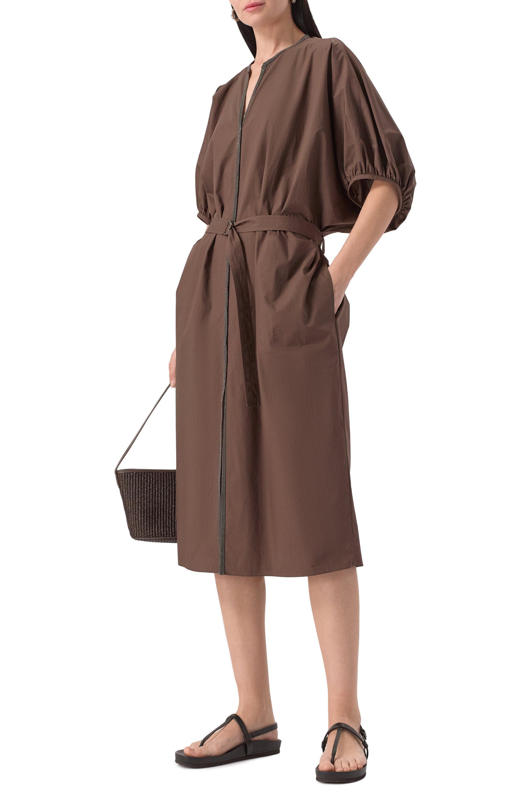 Хлопковое платье BRUNELLO CUCINELLI, арт. M0H93AHB81, фото 2