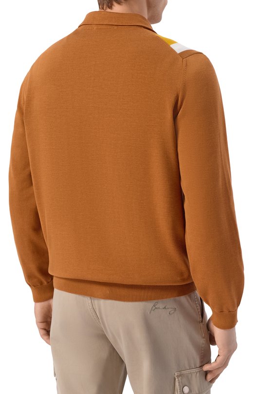 Хлопковый кардиган Kiton UMM0767 Коричневый  UMM0767 Фото 4