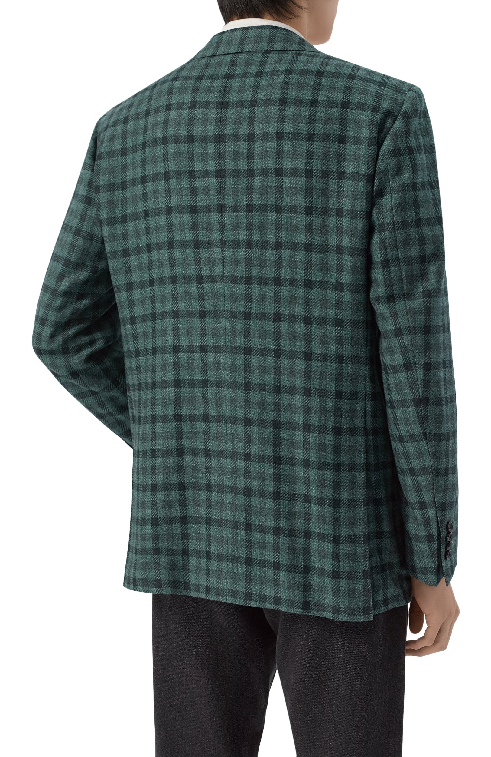 Пиджак из кашемира и хлопка KITON зеленого цвета по цене 838000 руб., арт. UG81K0189I, фото 5 Пиджак из кашемира и хлопка KITON, арт. UG81K0189I, фото 5