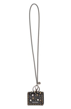 Кожаный футляр для airpods MIU MIU черного цвета, арт. 5TT139-2DQR-F0002 | Фото 4 (Нос: Не проставлено; Региональные ограничения белый список (Axapta Mercury): Не проставлено; Материал: Натуральная кожа)