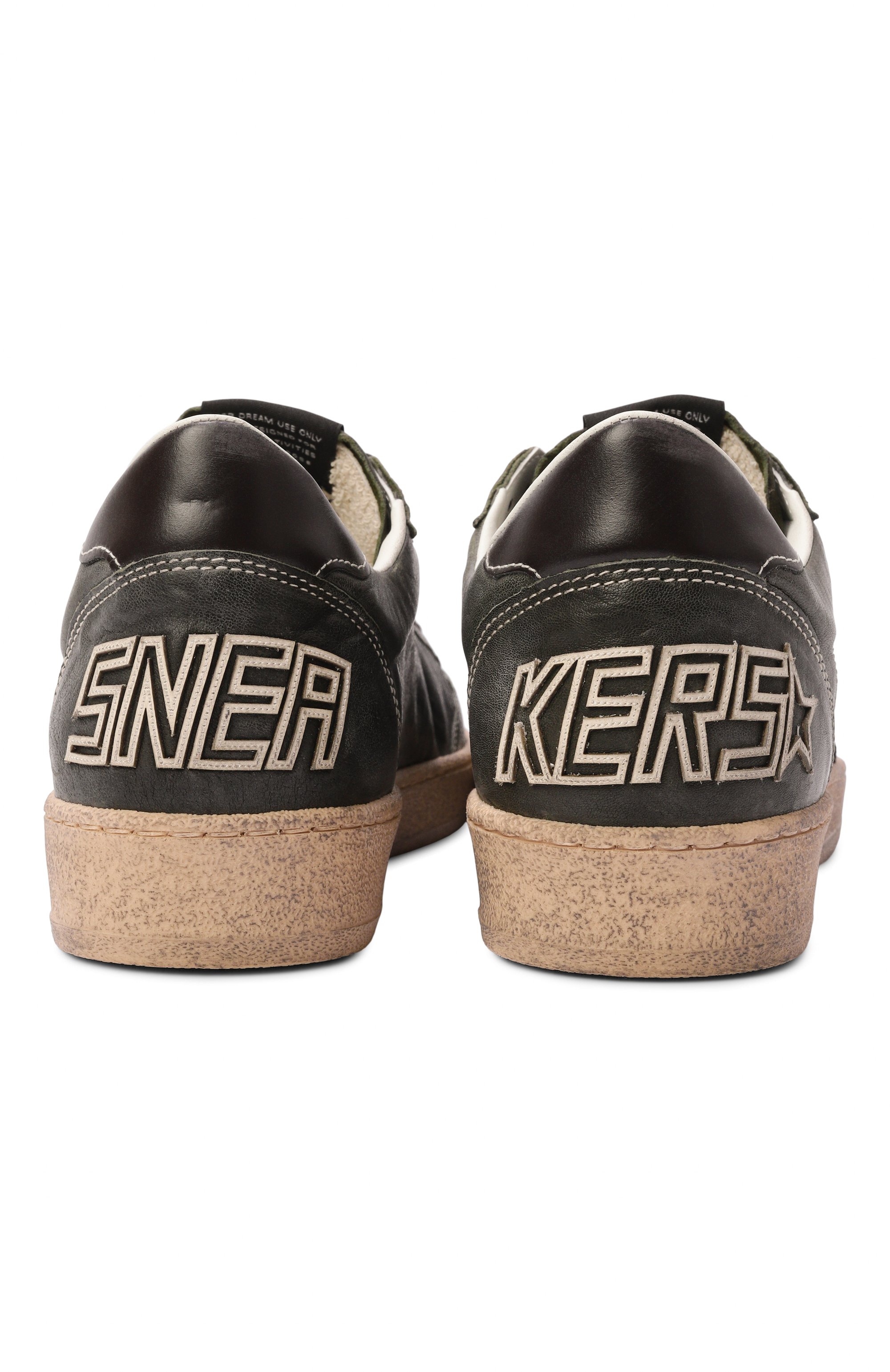 Кожаные кеды ballstar GOLDEN GOOSE DELUXE BRAND темно-зеленого цвета по цене 72650 руб., арт. GMF00117.F008725, фото 6 Кожаные кеды ballstar GOLDEN GOOSE DELUXE BRAND, арт. GMF00117.F008725, фото 6