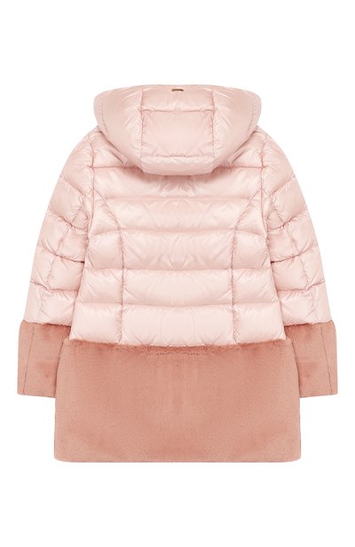 Пуховик с капюшоном HERNO розового цвета по цене 57500 руб., арт. PI0074G/12017/10A-14A, фото 2 Пуховик с капюшоном HERNO, арт. PI0074G/12017/10A-14A, фото 2