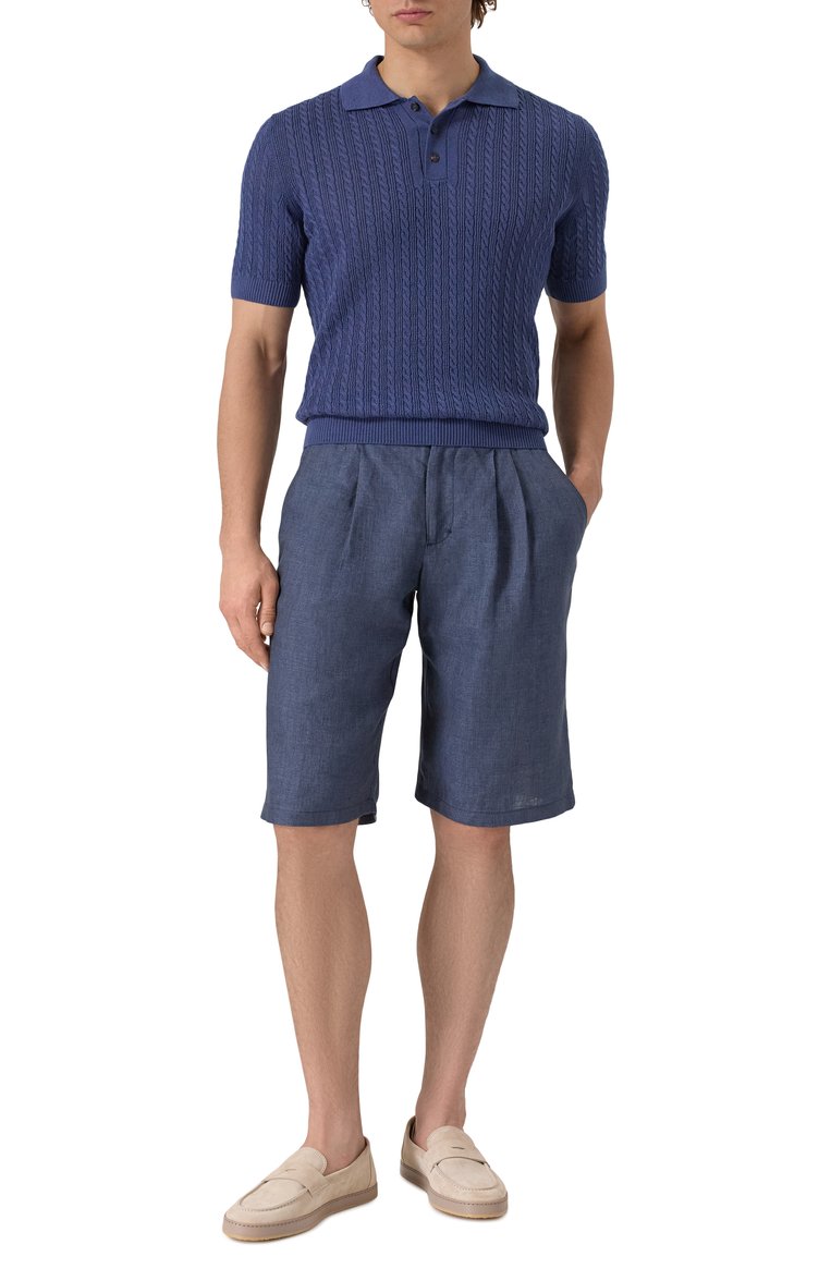 Поло изо льна и хлопка SLOWEAR, арт. 810212/Z1355, фото 1