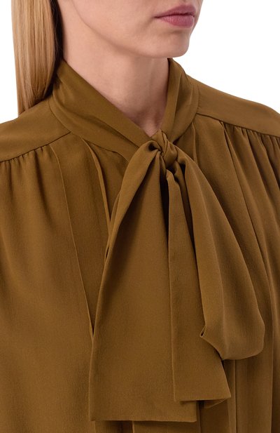 Ш елковая блузка SAINT LAURENT, арт. 861926/Y100W, фото 5