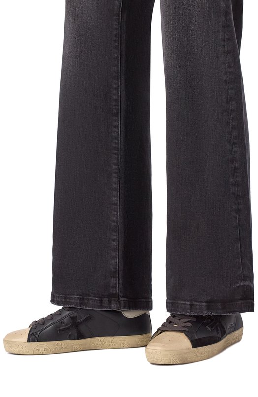 Кожаные кеды Steven-D Premiata STEVEND/VAR 7632 Чёрный  STEVEND/VAR 7632 Фото 2