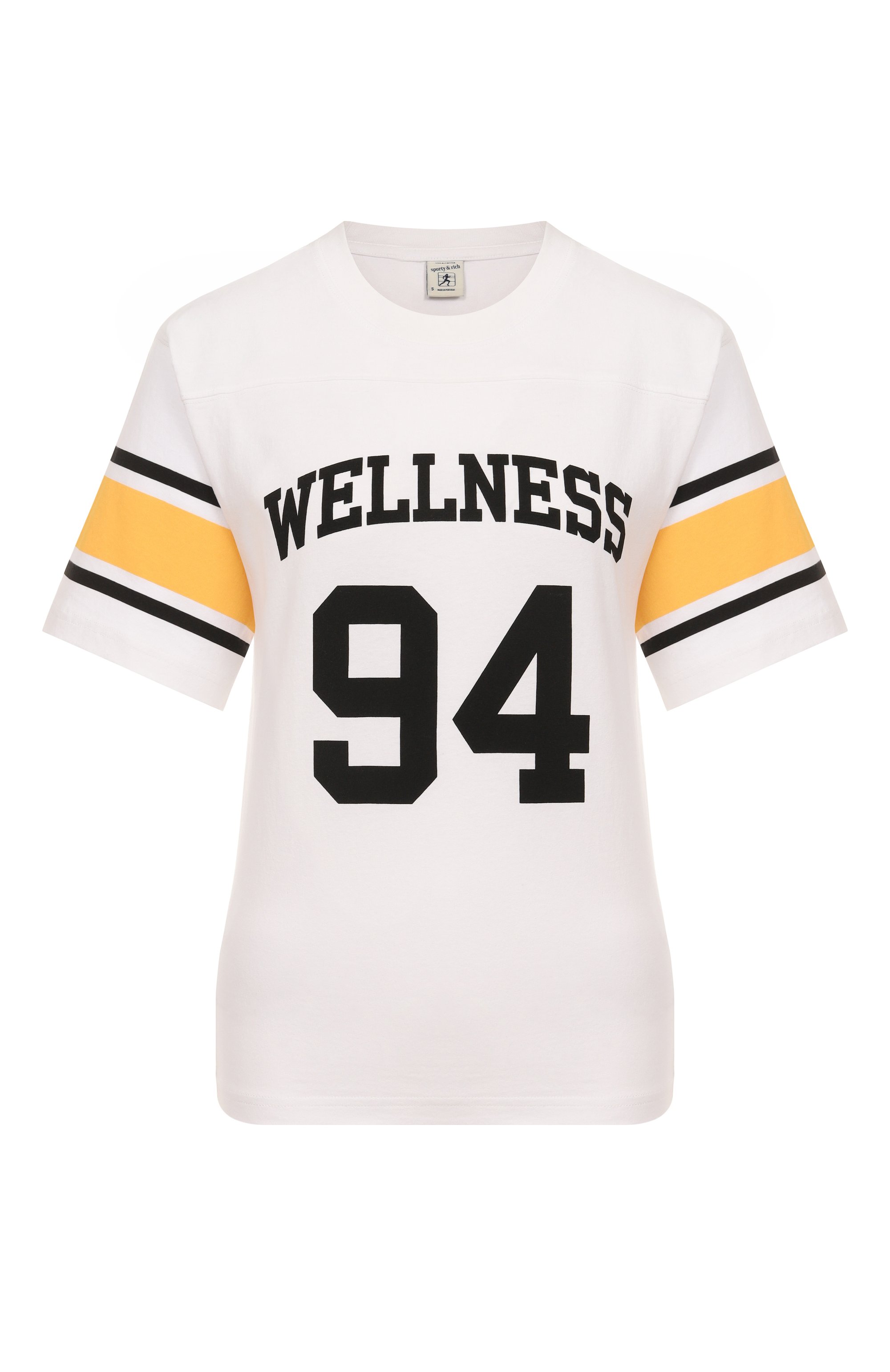 Хлопковая футболка SPORTY AND RICH, арт. T0039622037WH43, фото 1