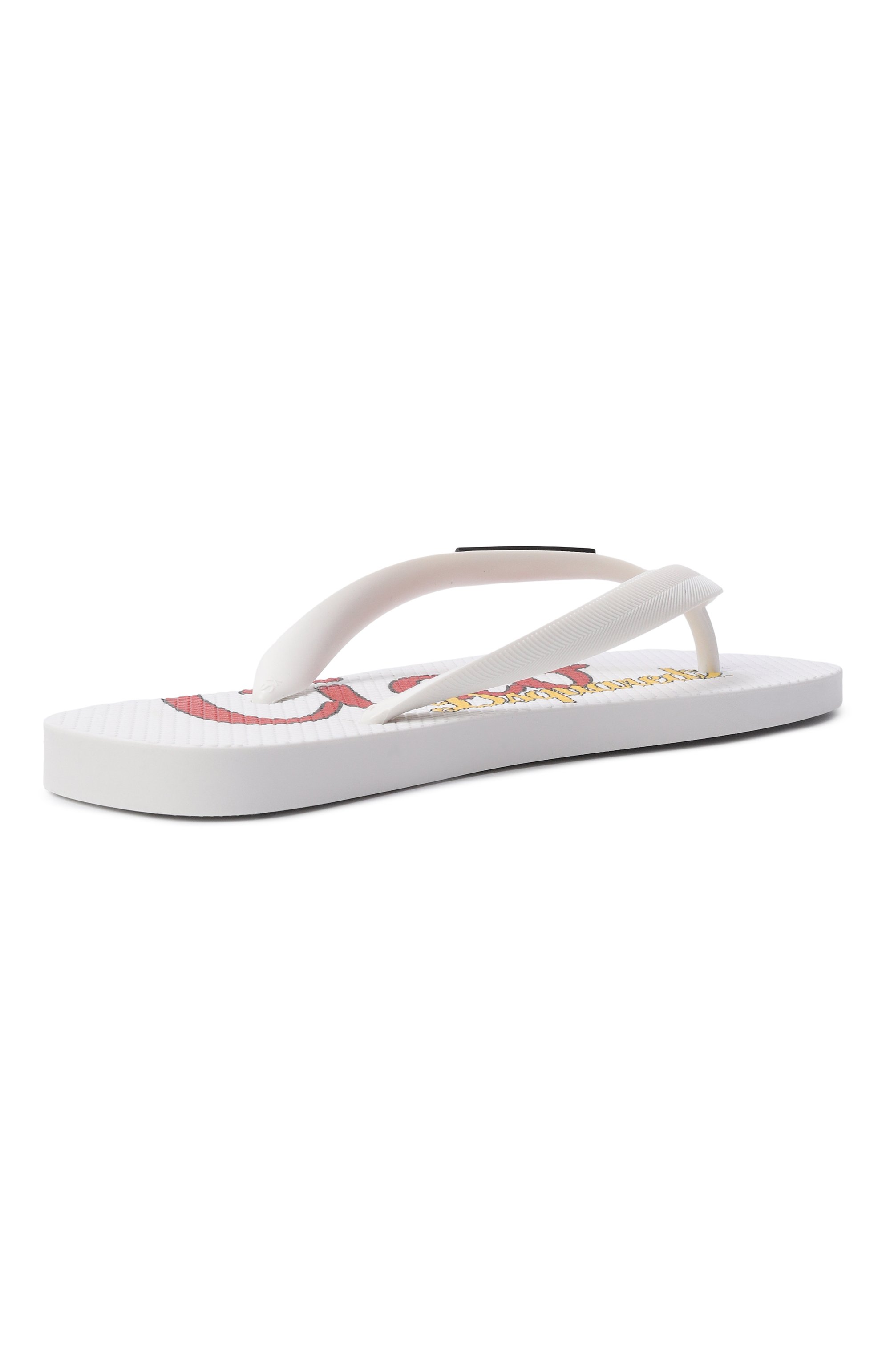 Шлепанцы DSQUARED2 белого цвета по цене 9985 руб., арт. 82804/VAR3_001, фото 3 Шлепанцы DSQUARED2, арт. 82804/VAR3_001, фото 3