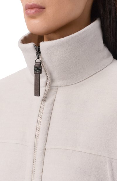 Шерстяная куртка BRUNELLO CUCINELLI светло-бежевого цвета по цене 396000 руб., арт. MD565B3F06, фото 5 Шерстяная куртка BRUNELLO CUCINELLI, арт. MD565B3F06, фото 5