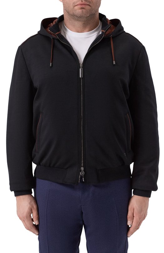 Шерстяная толстовка Stefano Ricci MDJ5300240/W0001D/60-62 Чёрный  MDJ5300240/W0001D/60-62 Фото 3