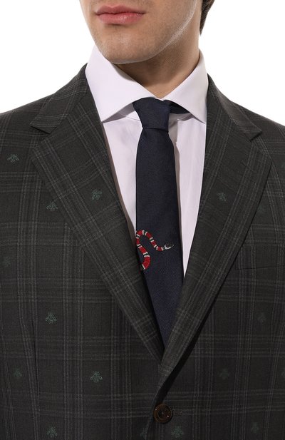 Шелковый галстук GUCCI, арт. 452171 4E002, фото 2