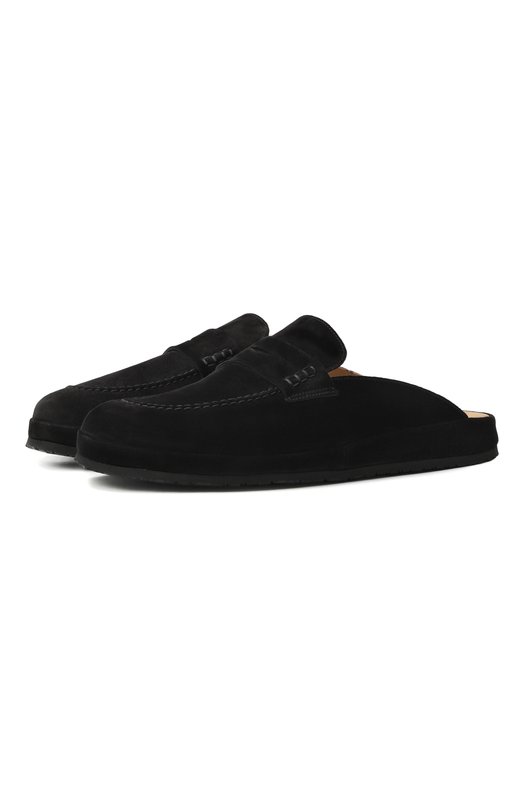 Замшевые домашние туфли Farfalla F5ALI/SUEDE Чёрный F5ALI/SUEDE
