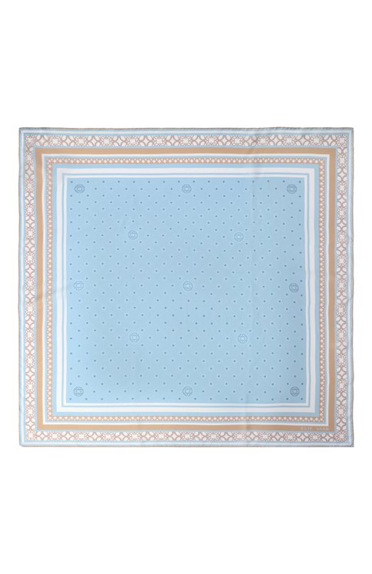 Шелковый платок Elie Saab 710010141 Голубой  710010141 Фото 4