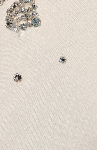 Хлопковый свитшот MIU MIU кремового цвета по цене 145000 руб., арт. MJL836-10RK-F0009, фото 5 Хлопковый свитшот MIU MIU, арт. MJL836-10RK-F0009, фото 5