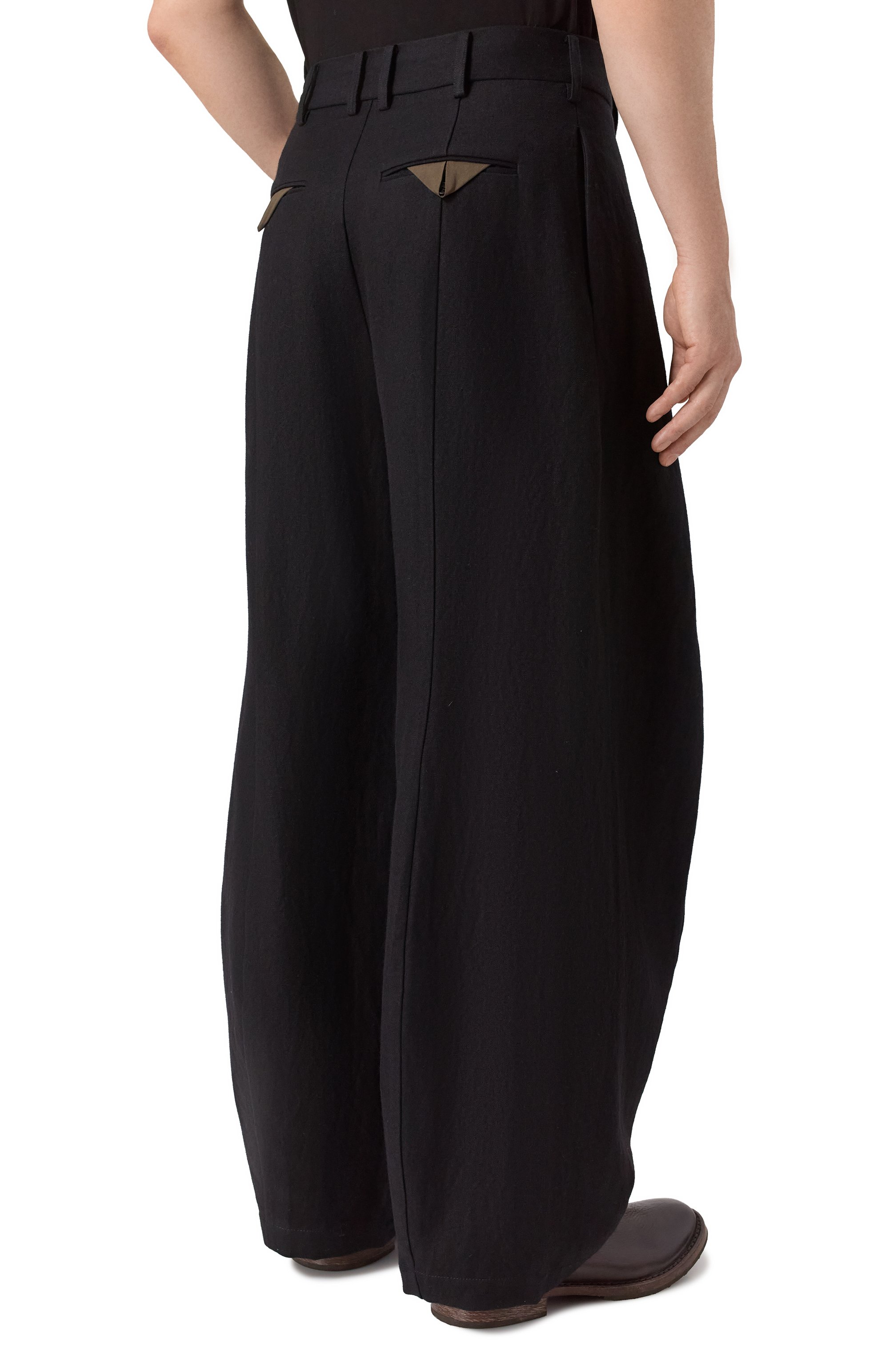 Брюки изо льна и шерсти UMA WANG, арт. UM3502, фото 4