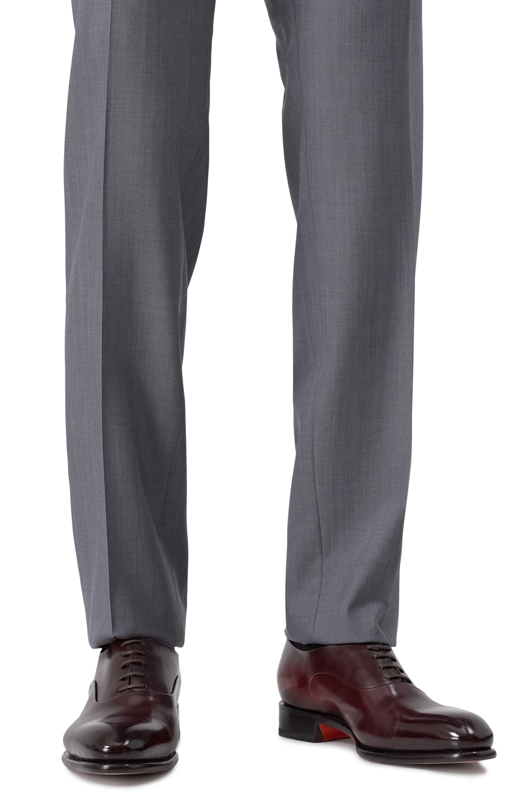 Кожаные оксфорды carter SANTONI бордового цвета по цене 113500 руб., арт. MCCG12621MC1HVSY, фото 3 Кожаные оксфорды carter SANTONI, арт. MCCG12621MC1HVSY, фото 3