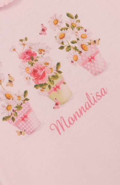 Хлопковый комбинезон с принтом MONNALISA, арт. 351210P3, фото 3