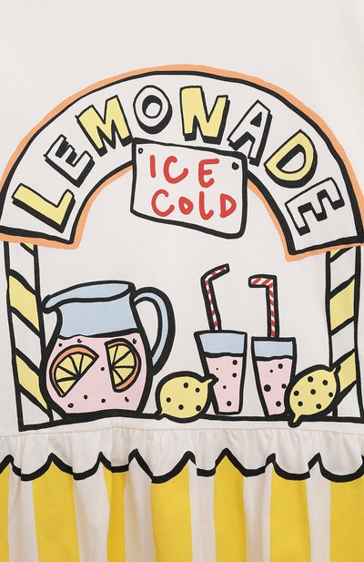 Хлопковое платье STELLA MCCARTNEY разноцветного цвета по цене 8295 руб., арт. TU1E01, фото 3 Хлопковое платье STELLA MCCARTNEY, арт. TU1E01, фото 3