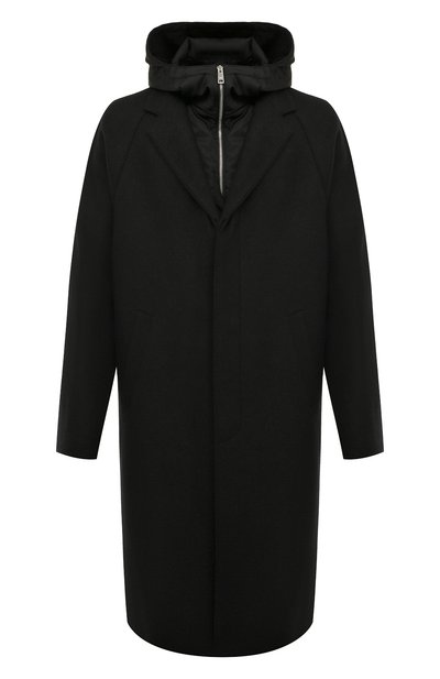 Мужской пальто из шерсти и кашемира PRADA, арт. SGB837-1Y5U-F0002-212