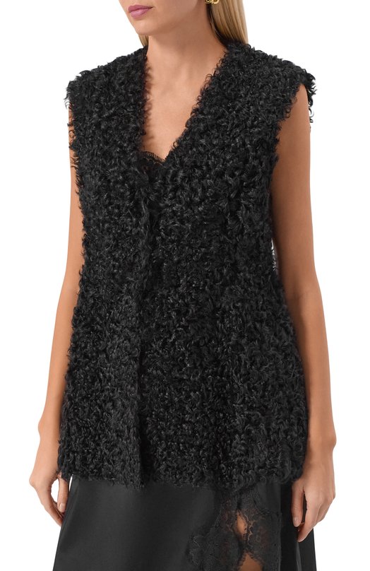 Жилет из овчины Dolce & Gabbana F793LF/FUPP0 Чёрный  F793LF/FUPP0 Фото 3
