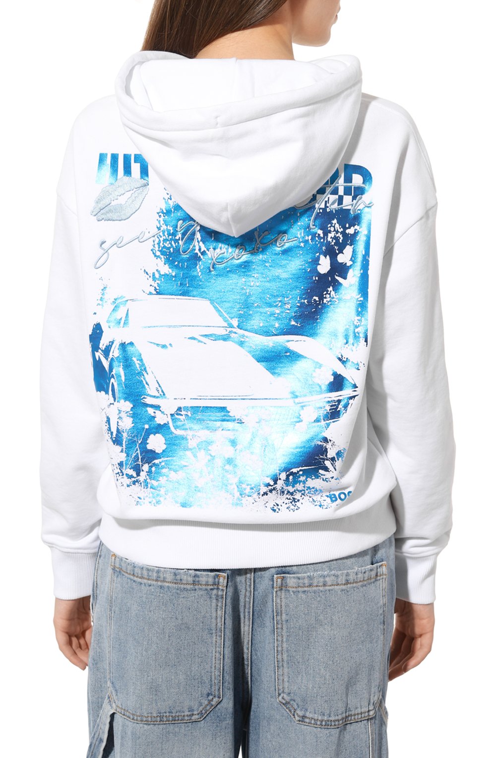 Хлопковое худи BOSS ORANGE, арт. 50496542, фото 4