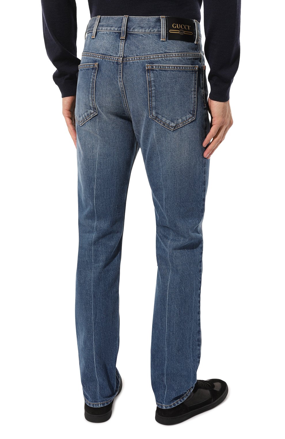 Джинсы GUCCI синего цвета по цене 84960 руб., арт. 623953 XDA4M, фото 4 Джинсы GUCCI, арт. 623953 XDA4M, фото 4