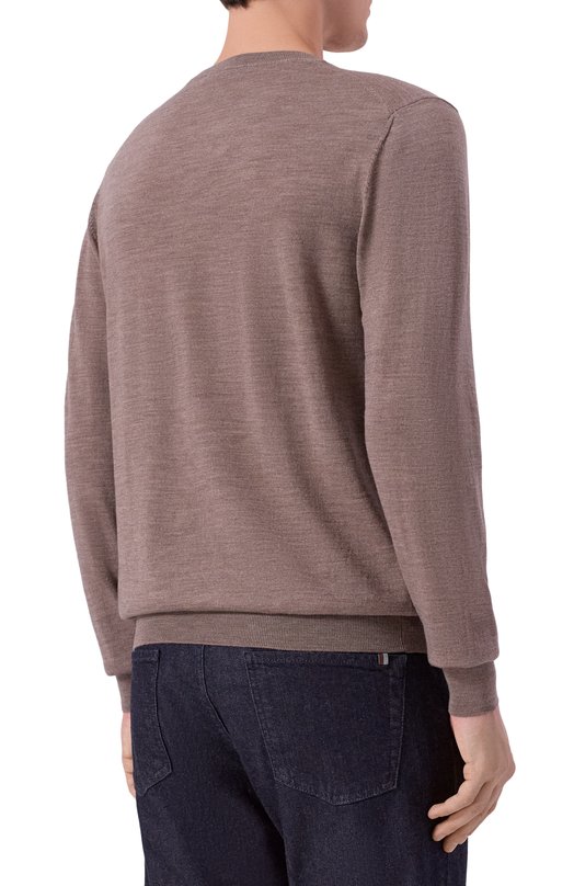 Шерстяной джемпер Andrea Campagna M5625-6680 Бежевый  M5625-6680 Фото 4