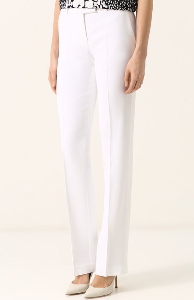 Однотонные брюки прямого кроя со стрелками MICHAEL KORS COLLECTION, арт. KRK/210AKK019, фото 3