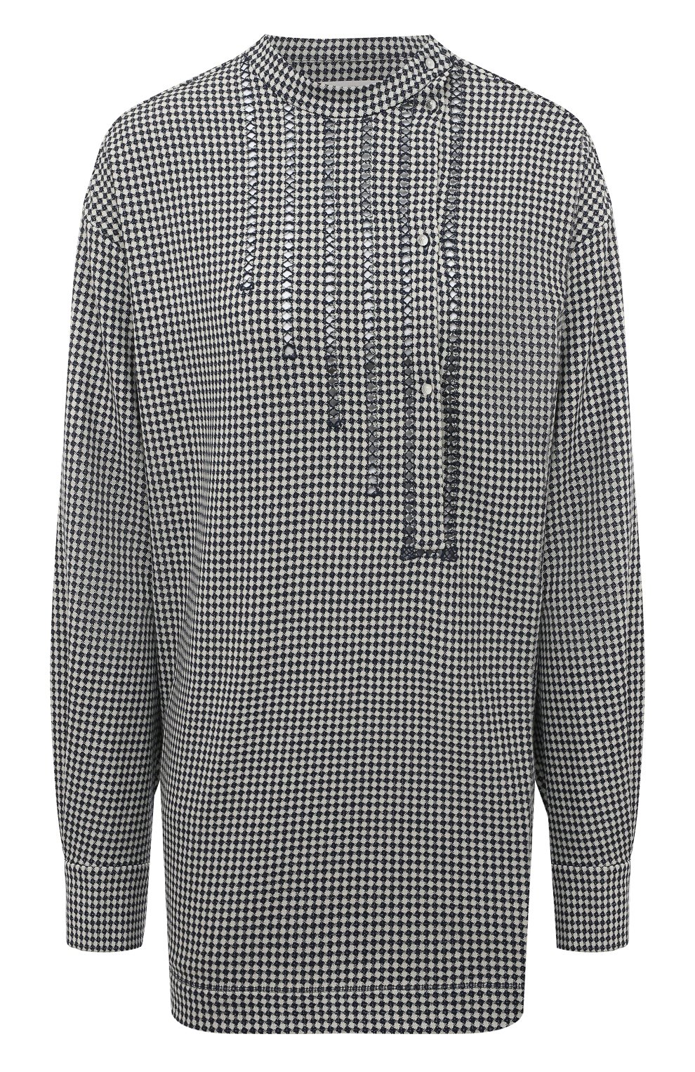 Рубашка ALEXANDRA GEORGIEVA BY KRESTETSKAYA STROCHKA синего цвета по цене 45000 руб., арт. Pv258gkl22, фото 1 Рубашка ALEXANDRA GEORGIEVA BY KRESTETSKAYA STROCHKA, арт. Pv258gkl22, фото 1