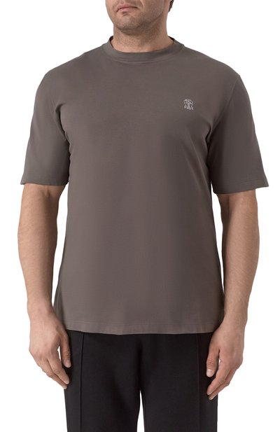 Хлопковая футболка BRUNELLO CUCINELLI, арт. M0B138440, фото 3