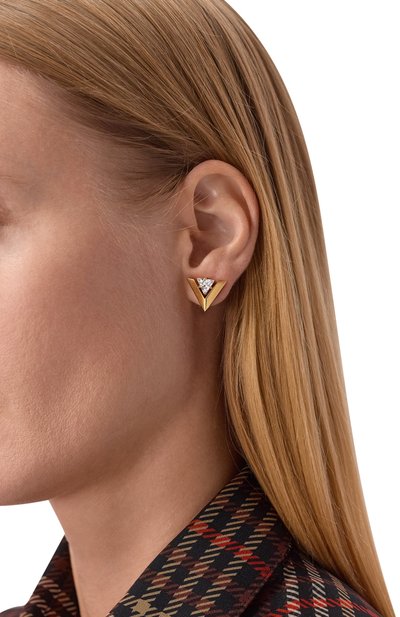 Серьги je les v VALENTINO золотого цвета по цене 49950 руб., арт. 7W0J0AX8/YCW, фото 2 Серьги je les v VALENTINO, арт. 7W0J0AX8/YCW, фото 2