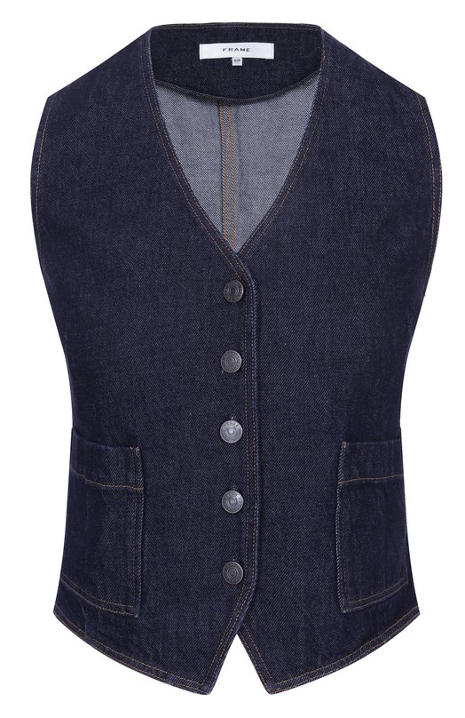 Джинсовый жилет Frame Denim 7044105/THE DENIM VEST Синий 7044105/THE DENIM VEST
