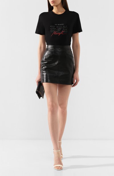 Хлопковая футболка SAINT LAURENT, арт. 590384/YBMJ2, фото 2