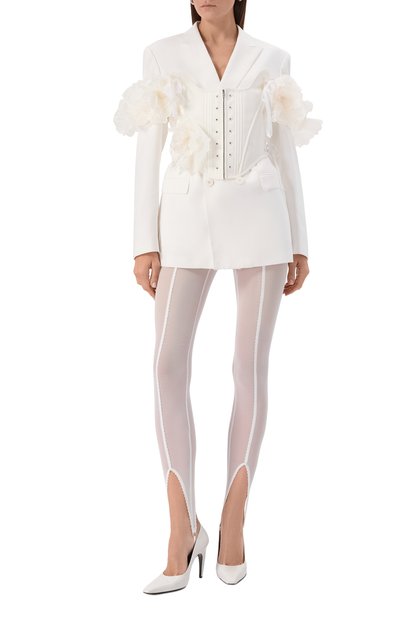 Легинсы DANIIL ANTSIFEROV белого цвета по цене 55000 руб., арт. DA_1730, фото 2 Легинсы DANIIL ANTSIFEROV, арт. DA_1730, фото 2